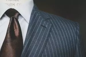 blue striped suit, brioni