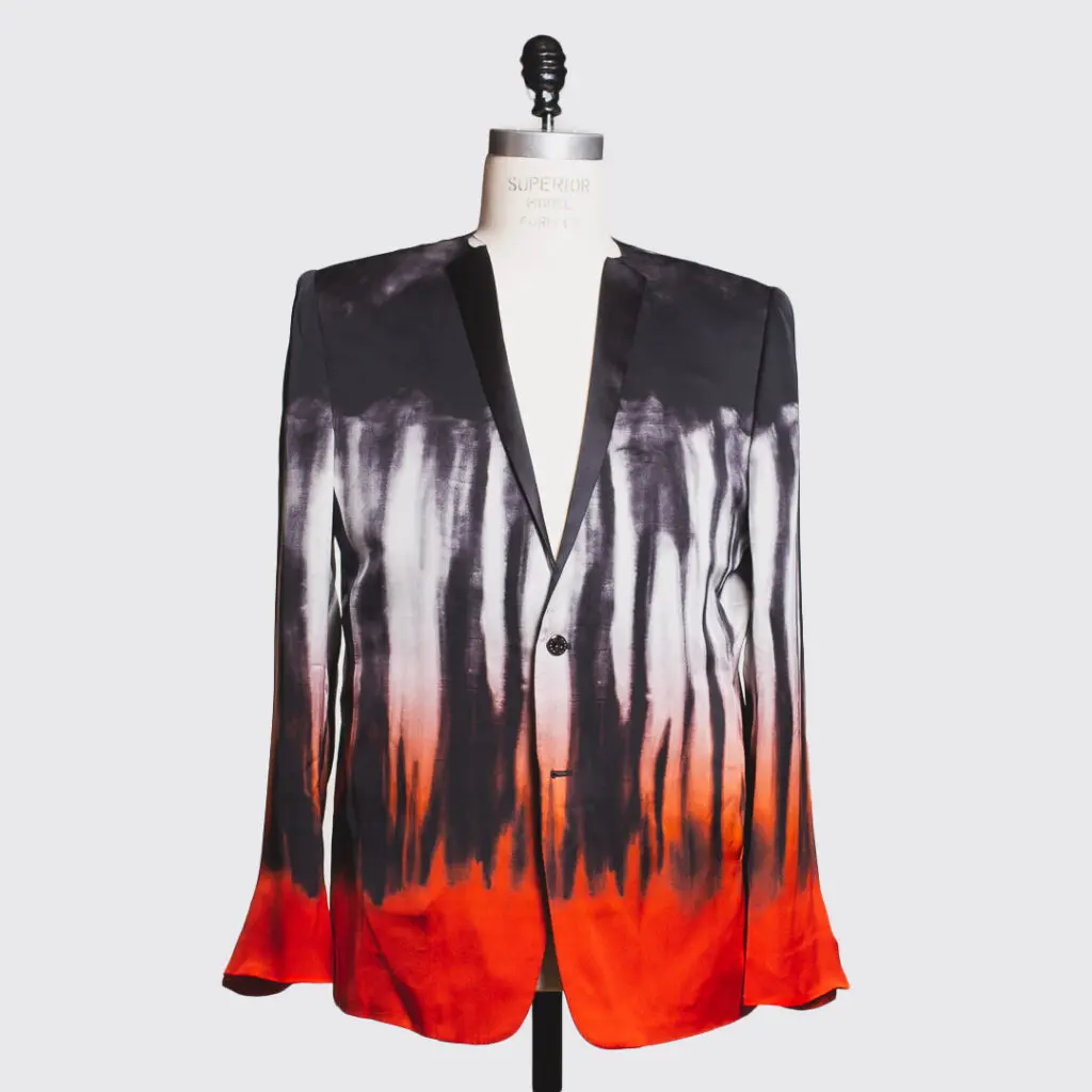 Rynshu by Masatomo blazer jacket, silk, multicolor