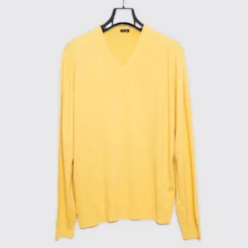 Yellow men's sweater by Kiton