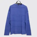 Giorgio Armani Sweater Size EU54 Lavender Blue Ribbed Wool Blend
