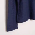 Giorgio Armani Light Sweater Dark Blue Texture Viscose Blend Slim Fit