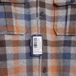 Johnnie-O Coggins Top Shelf Flannel Shirt Size S Gray Navy Plaid