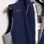 Zero Restriction The Champ Hoodie Vest Size S Men Navy Blue Gray