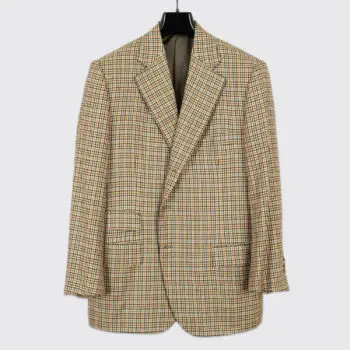 Loro Piana Custom Sport Coat Size 42 S Multi Color Check Cashmere