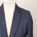 Paul Smith Quilted Wool Blazer Size L Dark Blue Checked Jacket