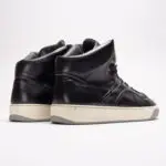 Lanvin High Top Sneaker Size UK9 Black Leather Designer Shoes