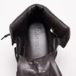 Lanvin High Top Sneaker Size UK9 Black Leather Designer Shoes