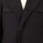 Yohji Yamamoto Coat Size 3 Men Black Cotton Made in Japan