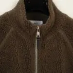 Mr. P Sherpa Fleece Full Zip Size XXL Men Brown Luxury Jacket