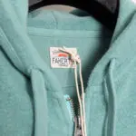 Faherty Size S Beach Fleece Zip Hoodie Lagoon Teal Full Zip