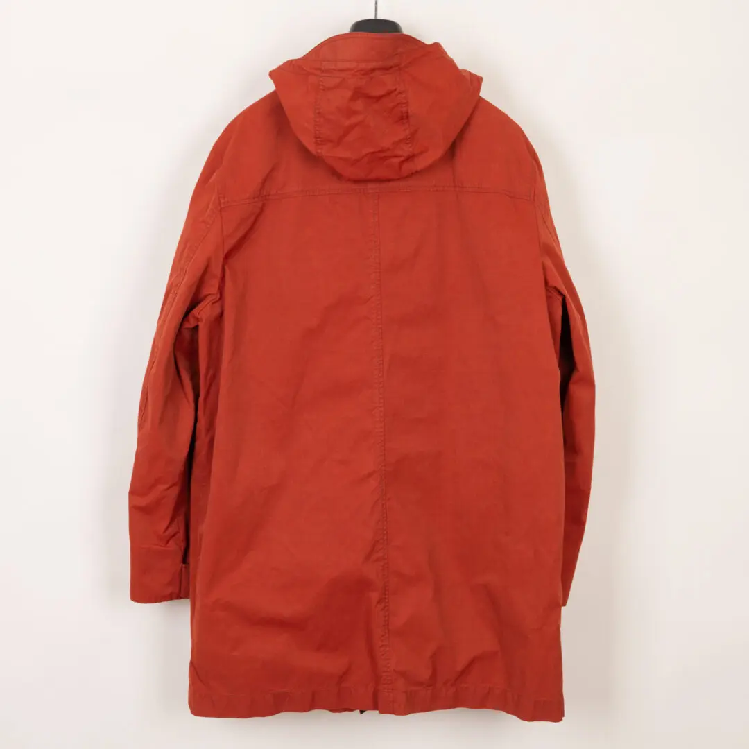 Victorinox Coat XXL Men Red Cotton-Nylon Shell Parka with Hood