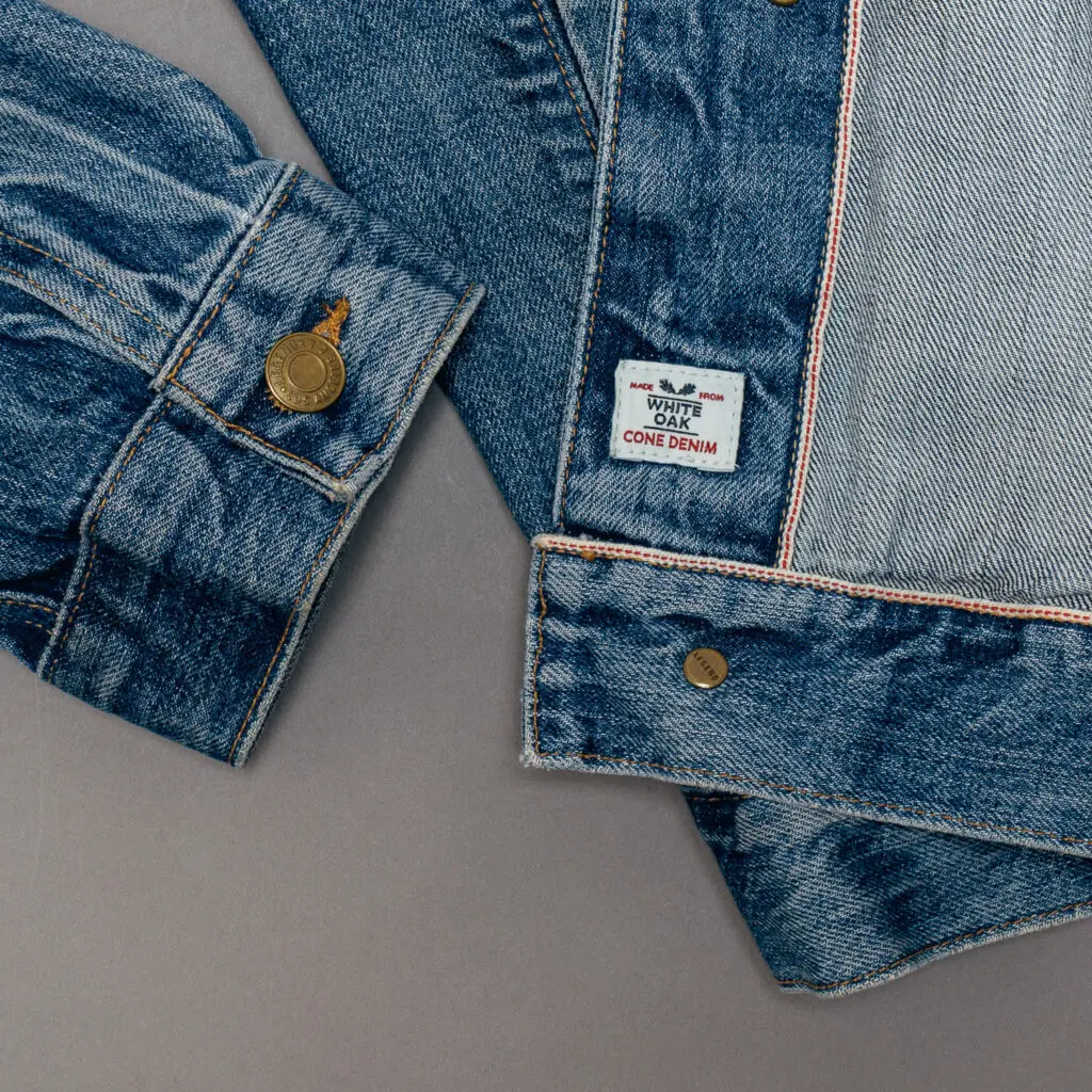 trucker jacket by Lucky Brand, made from quality White Oak Cone denim