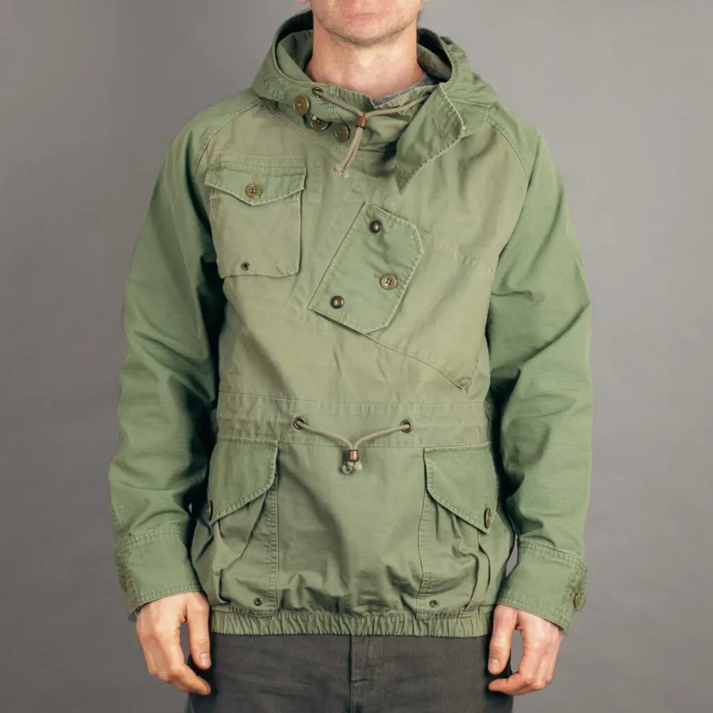 Unique Wallace and Barnes canoeist smock anorak in green, pullover outerwear