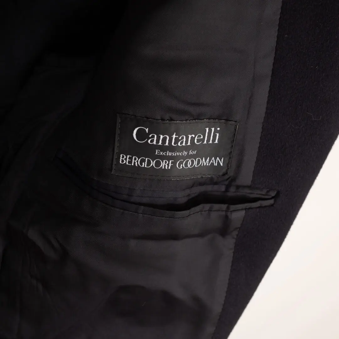 Cantarelli Coat Size EU52 (Short) Dark Navy Wool Cashmere Fleece