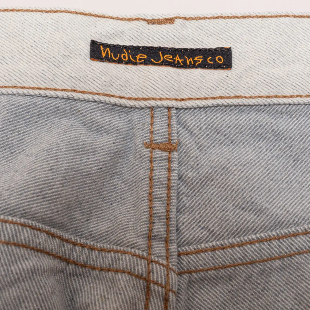 Nudie Jeans W36 Men Light Bleached Denim Straight Leg Zipper Fly