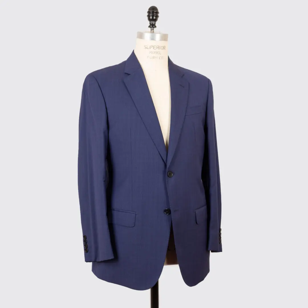 Emporio Armani G Line Suit Size 44 (EU54) Royal Blue Brushed Wool