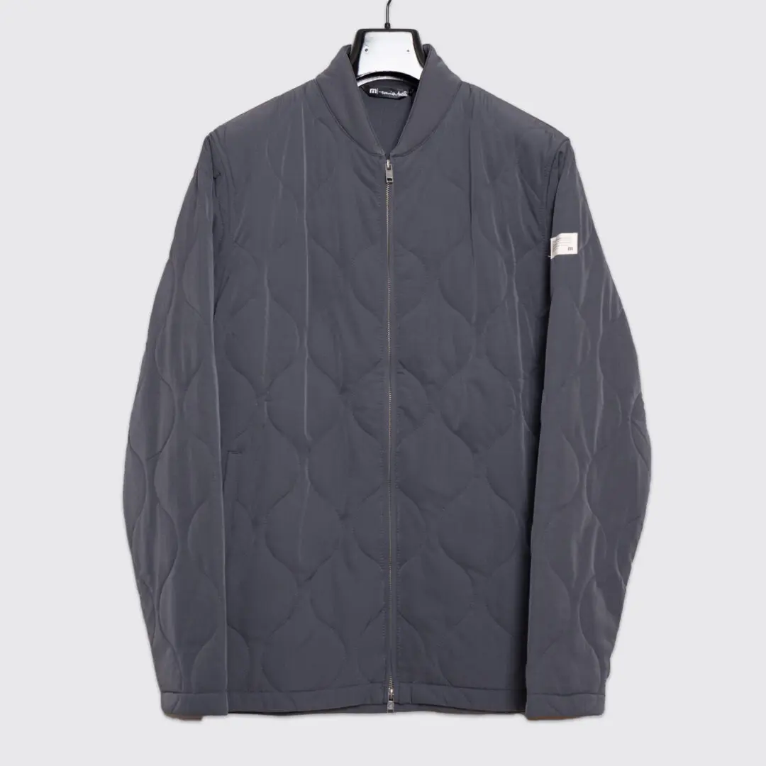 Travis Mathew Size M 'Come What May' Jacket Ebony Gray Quilted