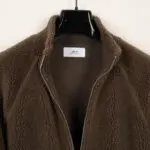 Mr. P Sherpa Fleece Full Zip Size XXL Men Brown Luxury Jacket
