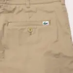 Lacoste Bermuda Shorts Size W34/35 Beige Stretch Cotton Slim Fit