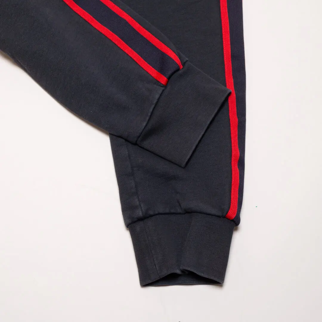 Moncler Sweatpants Size M Navy Blue Red Stripe Tapered Fit