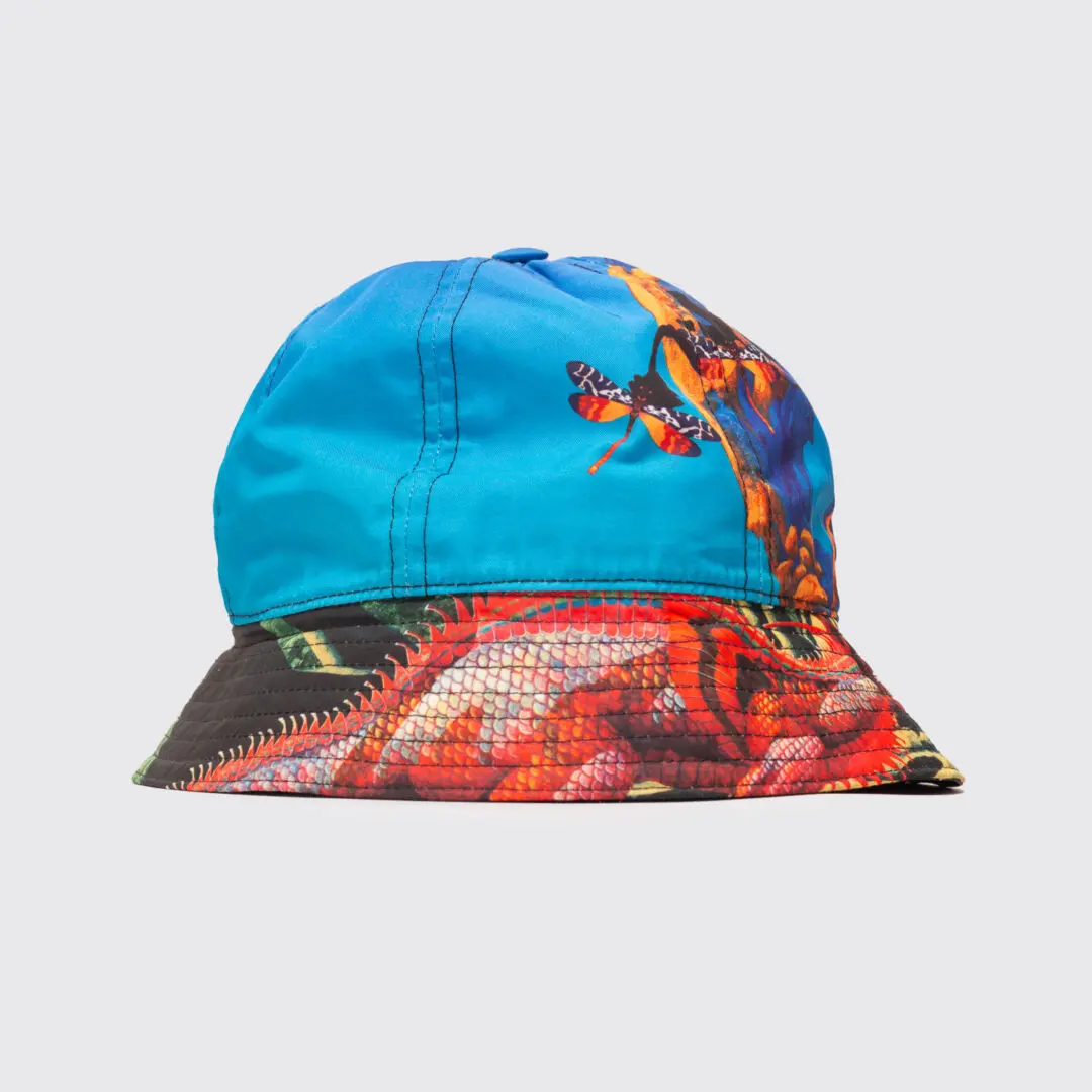 Valentino Garavani Dragon Bucket Hat Size 59cm Multicolor