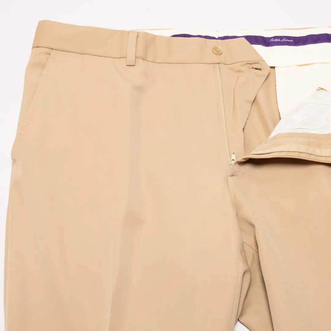 Ralph Lauren Purple Label Pants Size W36 Men Tan Wool Classic Fit