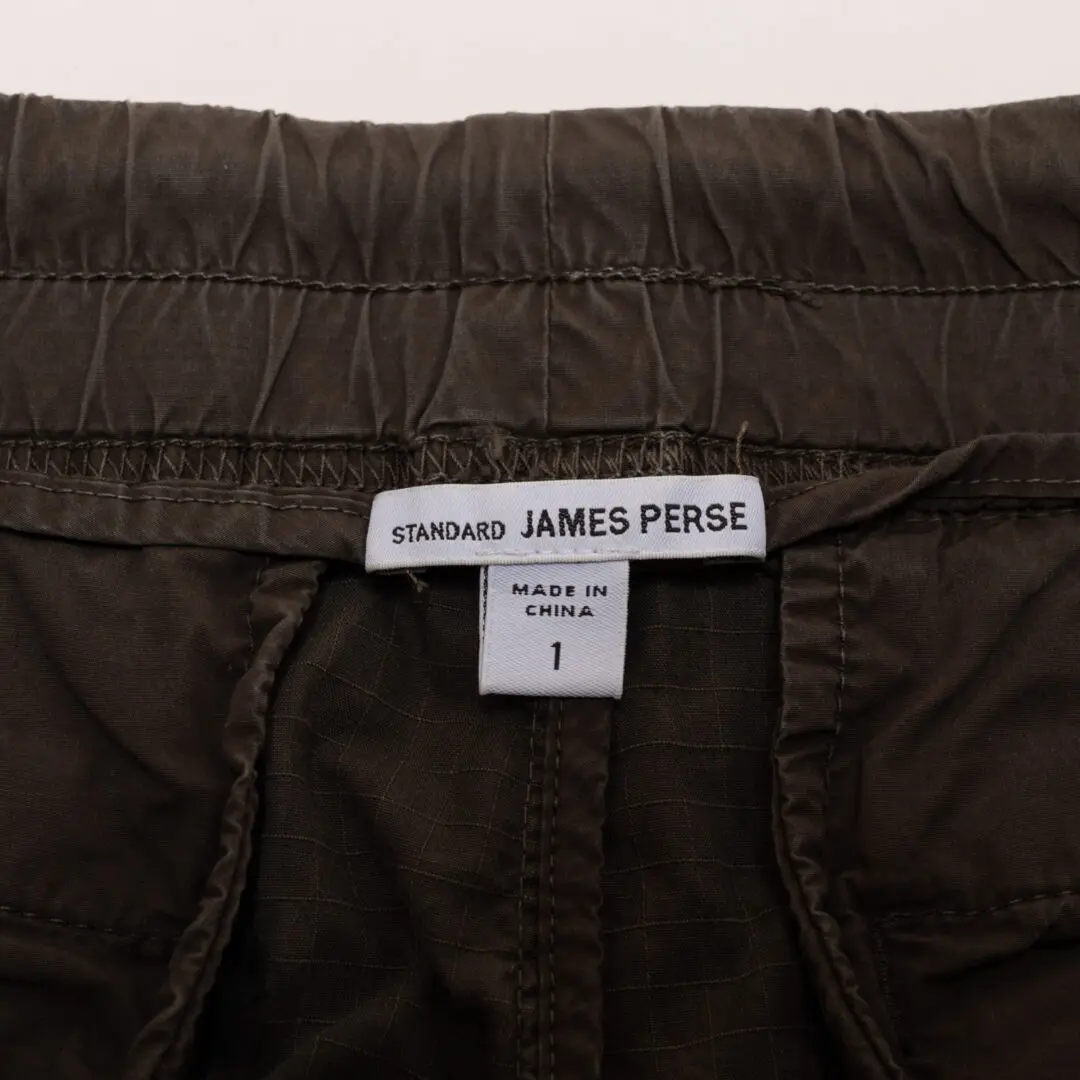 James Perse Pants Size 1 Olive Camo Lightweight Cotton Drawcord