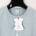 Warehouse Co. 4601 Henley Neck T-Shirt Size M Sax Light Blue