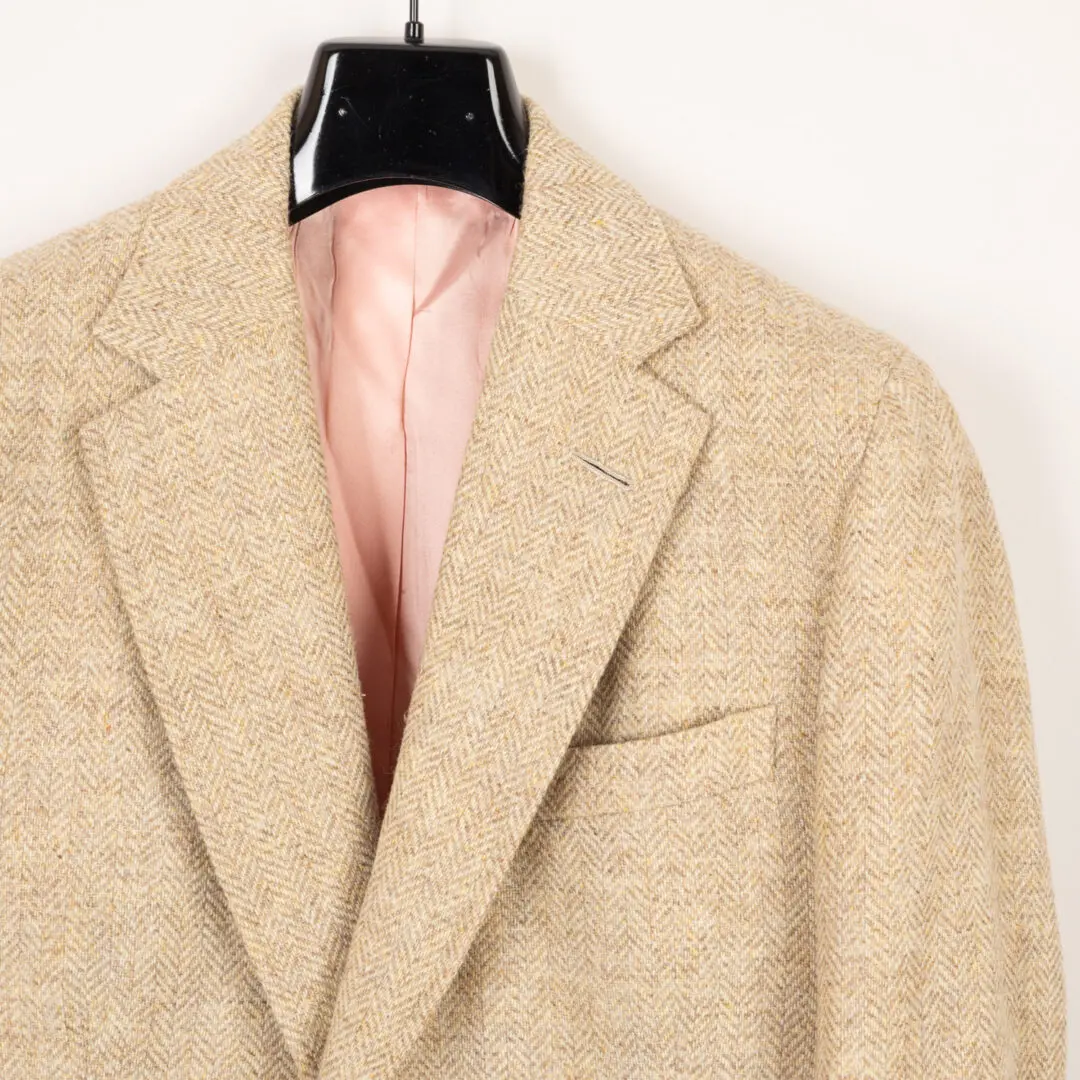 Whitcomb & Shaftesbury Sport Coat US38 Short Herringbone Tweed