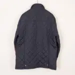 Vedoneire Quilted Jacket Size XL Navy Blue with Brown Corduroy