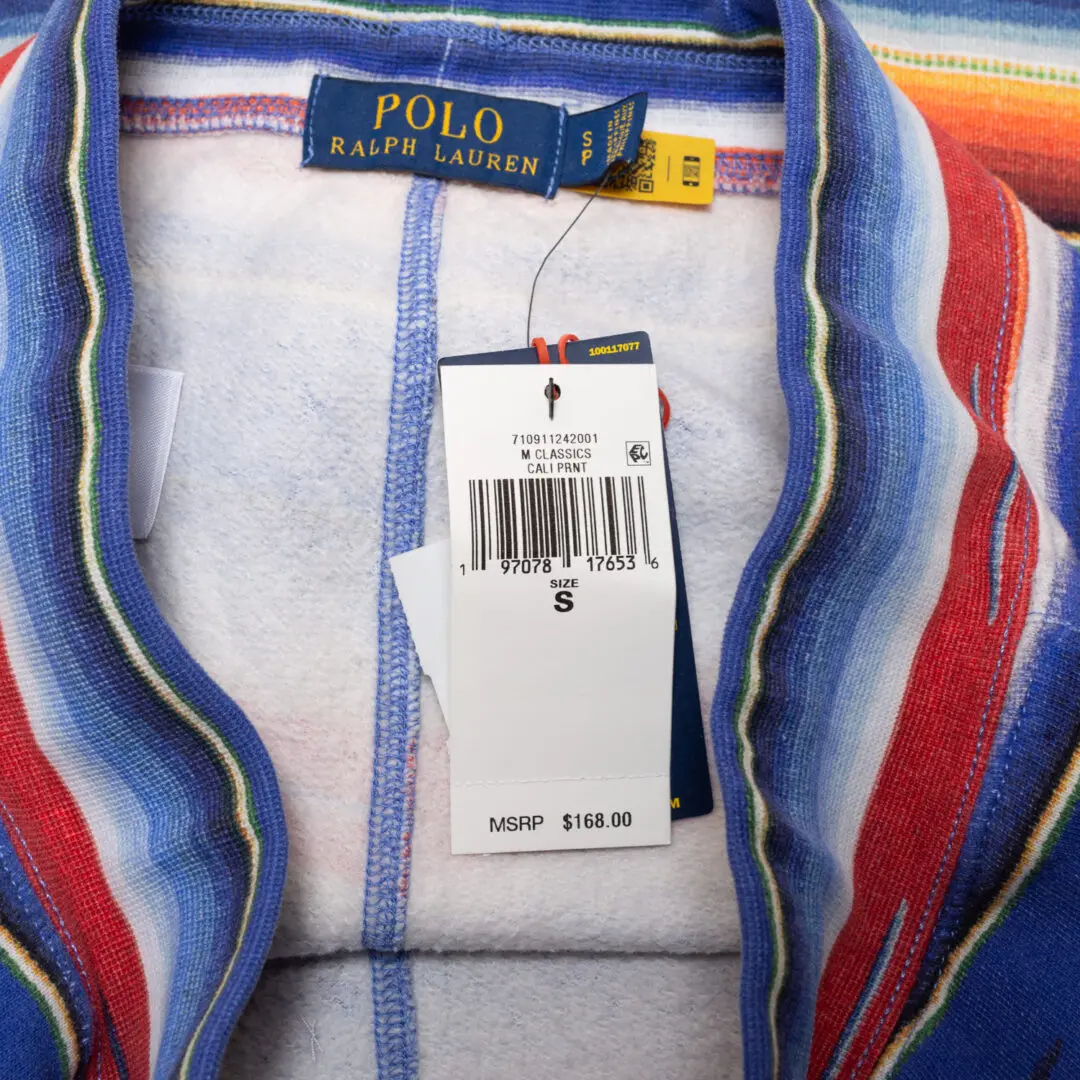 Polo Ralph Lauren Shorts Size S Serape Print Fleece Multicolor