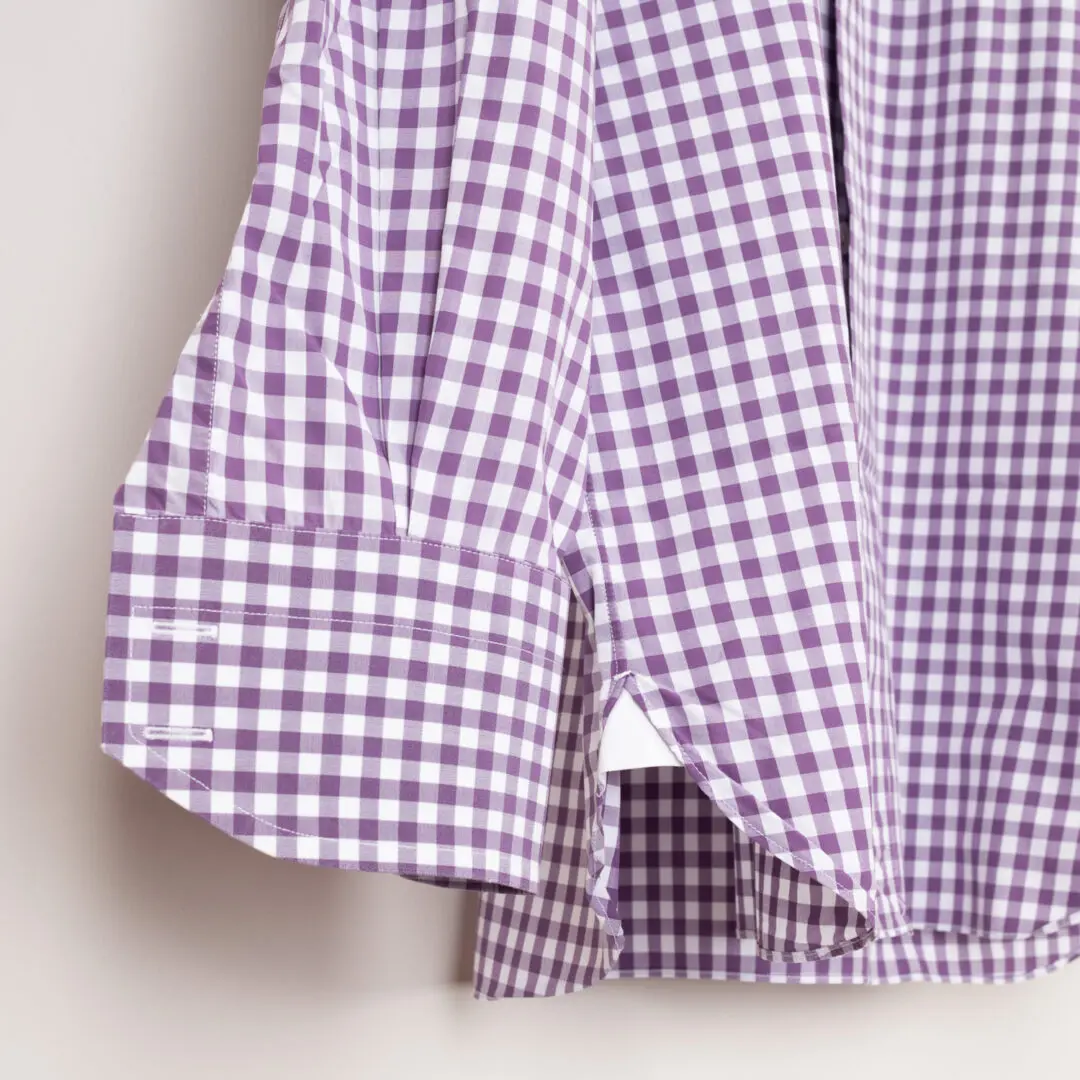 TOM FORD Dress Shirt Size 15.5 (39cm) Purple Gingham Check