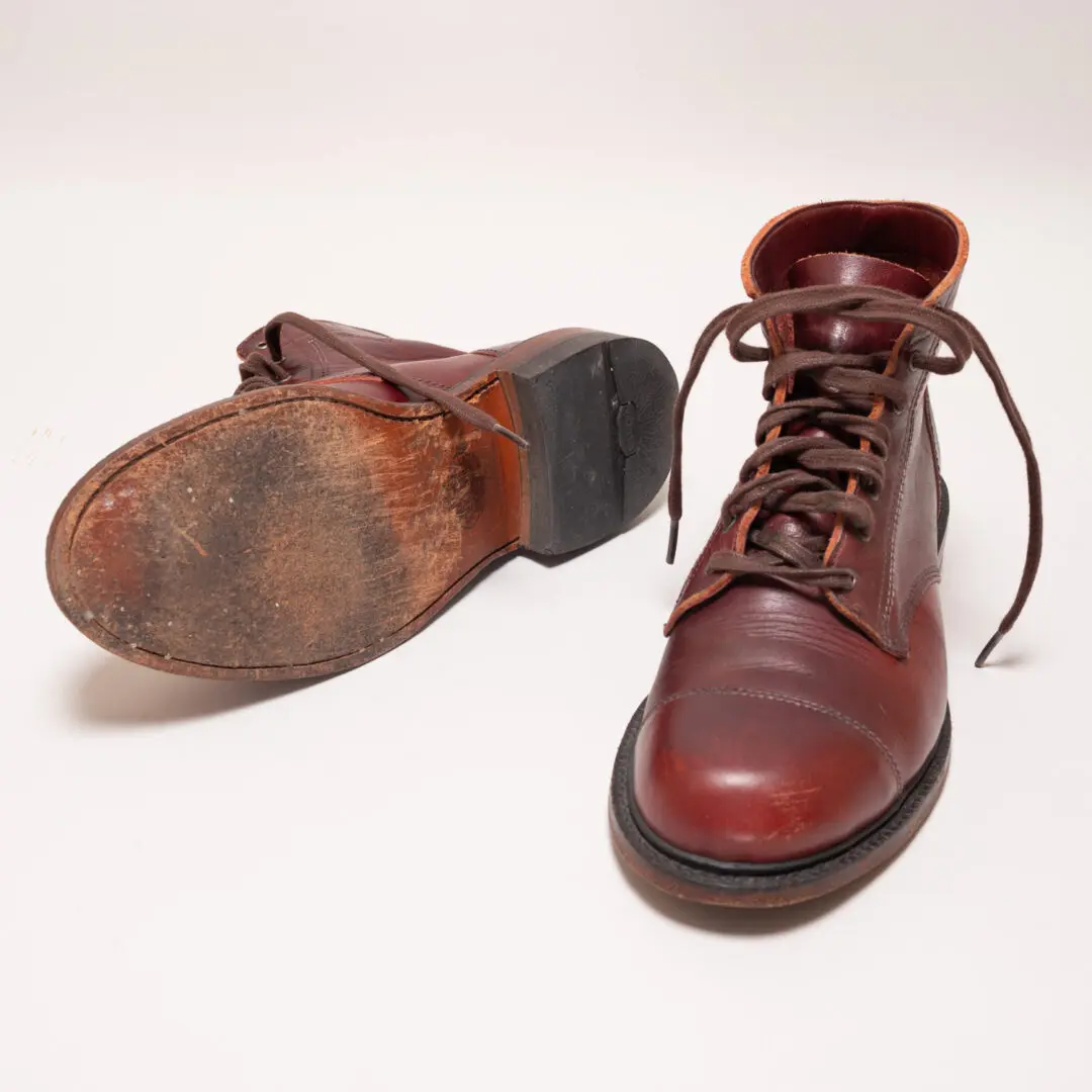 Wolverine 1000 Mile Boots Size 9.5 Oxblood Leather Cap Toe