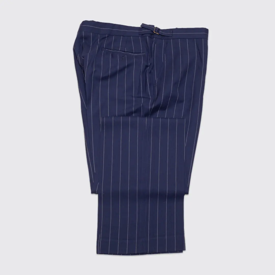 Ralph Lauren Purple Label Pants W36 Navy Pinstripe Wool Cashmere