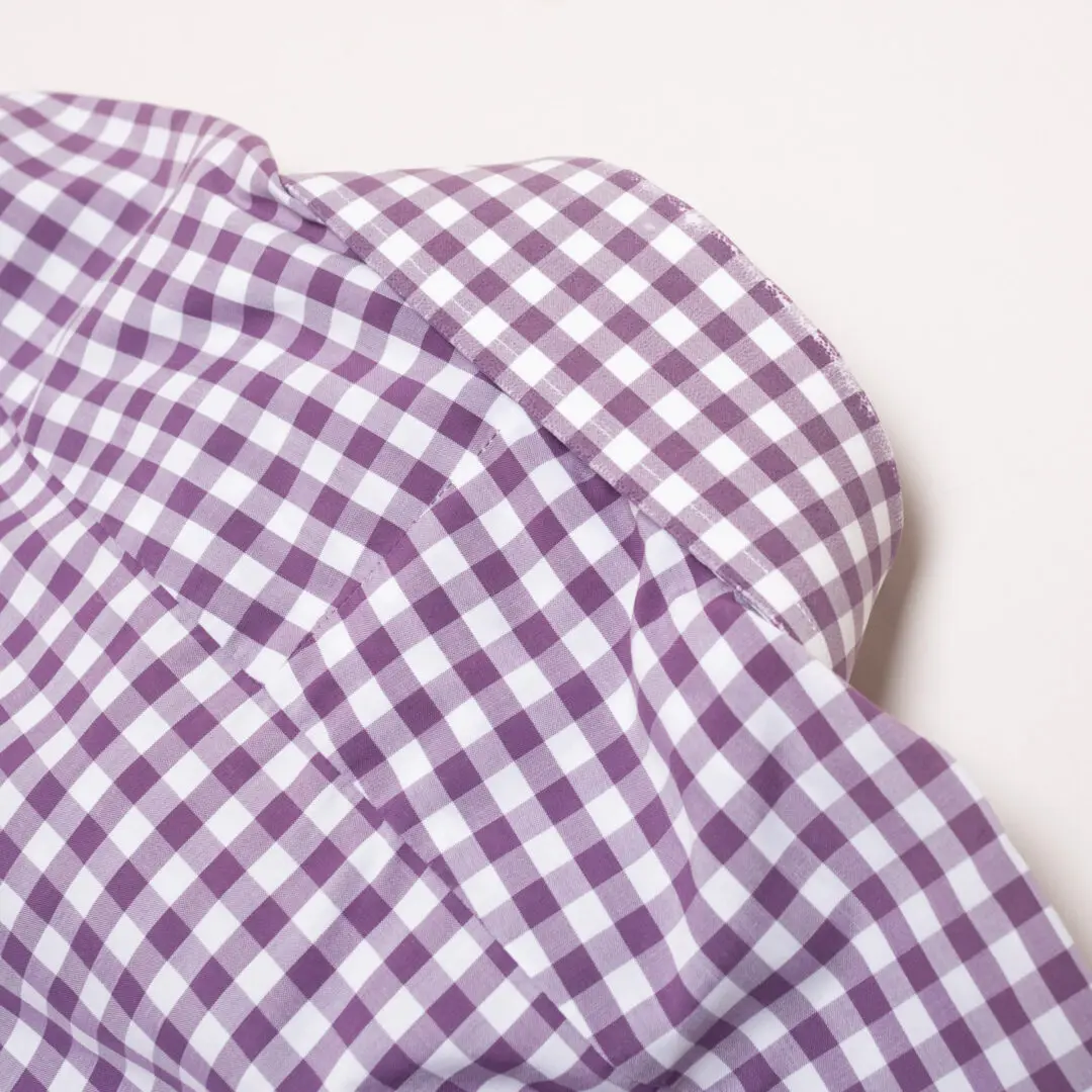 TOM FORD Dress Shirt Size 15.5 (39cm) Purple Gingham Check