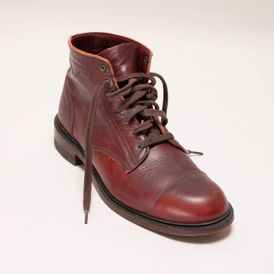 Wolverine 1000 Mile Boots Size 9.5 Oxblood Leather Cap Toe