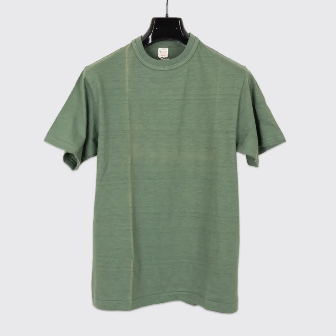 Warehouse Co. 4601 T-Shirt Green Cotton Crewneck Made in Japan