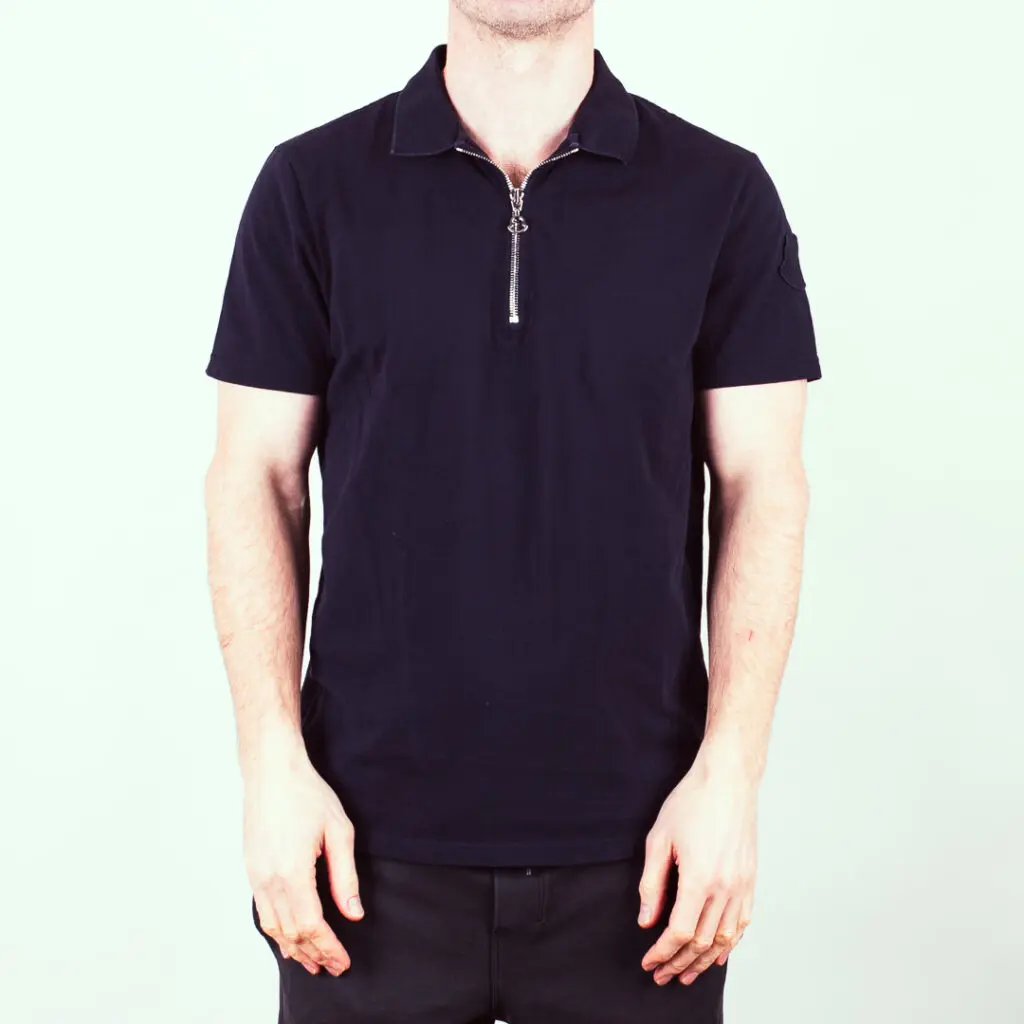 moncler polo shirt with zipper