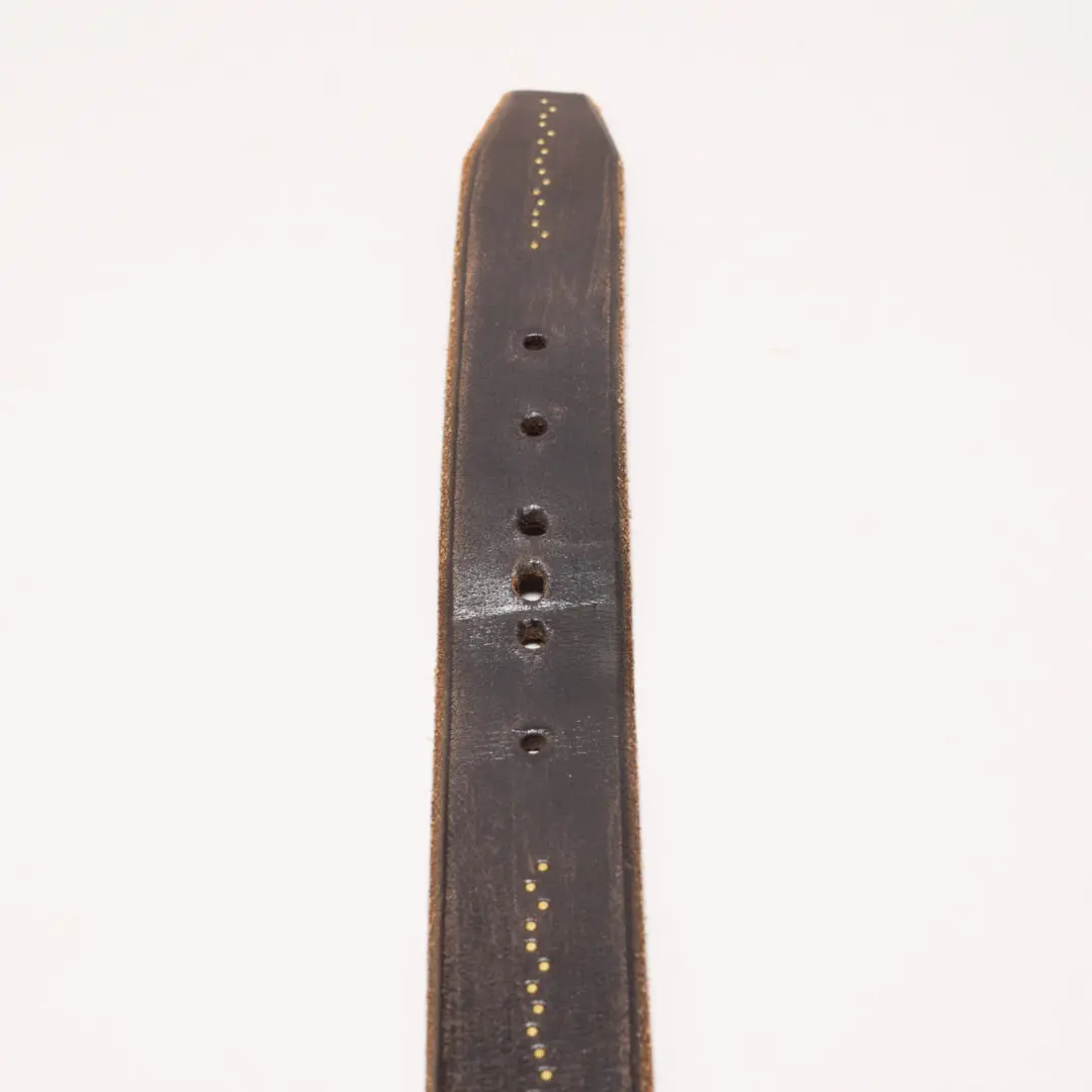 John Varvatos Belt W34 (85cm) Brown Studded Italian Leather