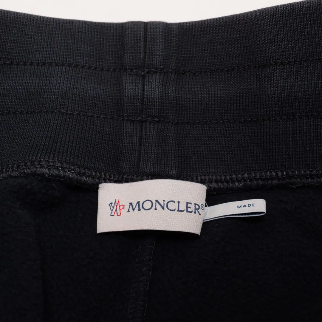 Moncler Sweatpants Size M Navy Blue Red Stripe Tapered Fit