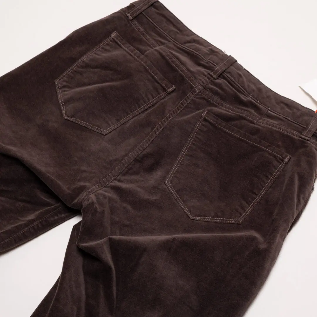 Monfrere Jean W33 L31 Brando Velvet Chocolate Brown Slim Fit Pant