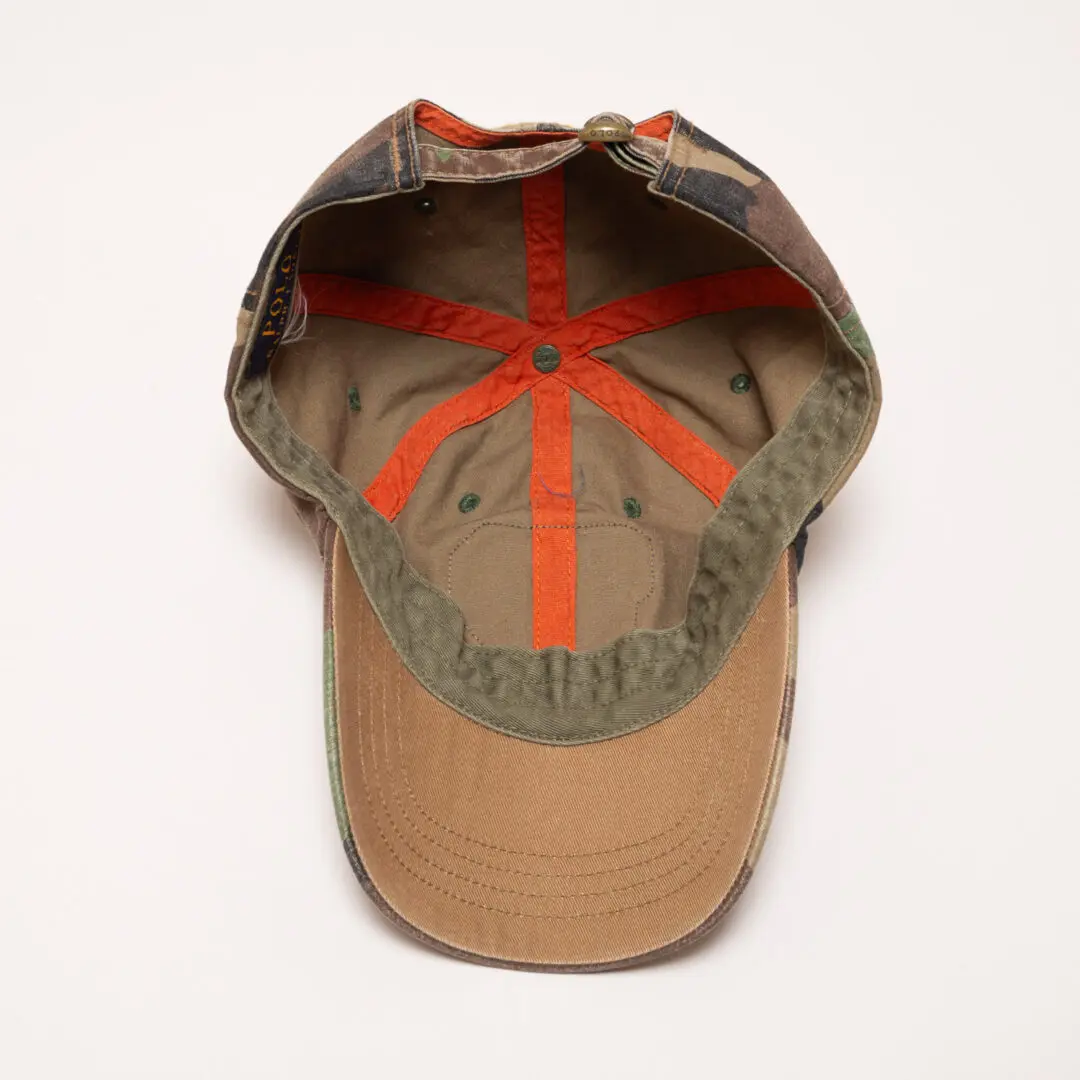 Polo Ralph Lauren Camo Ball Cap with Collegiate Logo Patch