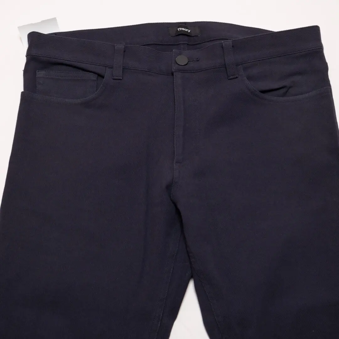 Theory Jeans Raffi Neoteric Twill W32 L32 Men Navy Blue Slim Fit