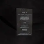 Vince Leather Jacket Size L/G Men Black Leather Cafe Racer Moto