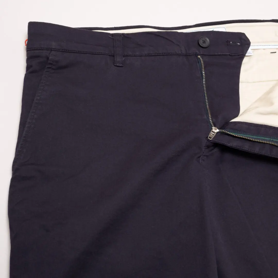 Lacoste Bermuda Shorts Size W34/35 Navy Blue Stretch Cotton Slim Fit