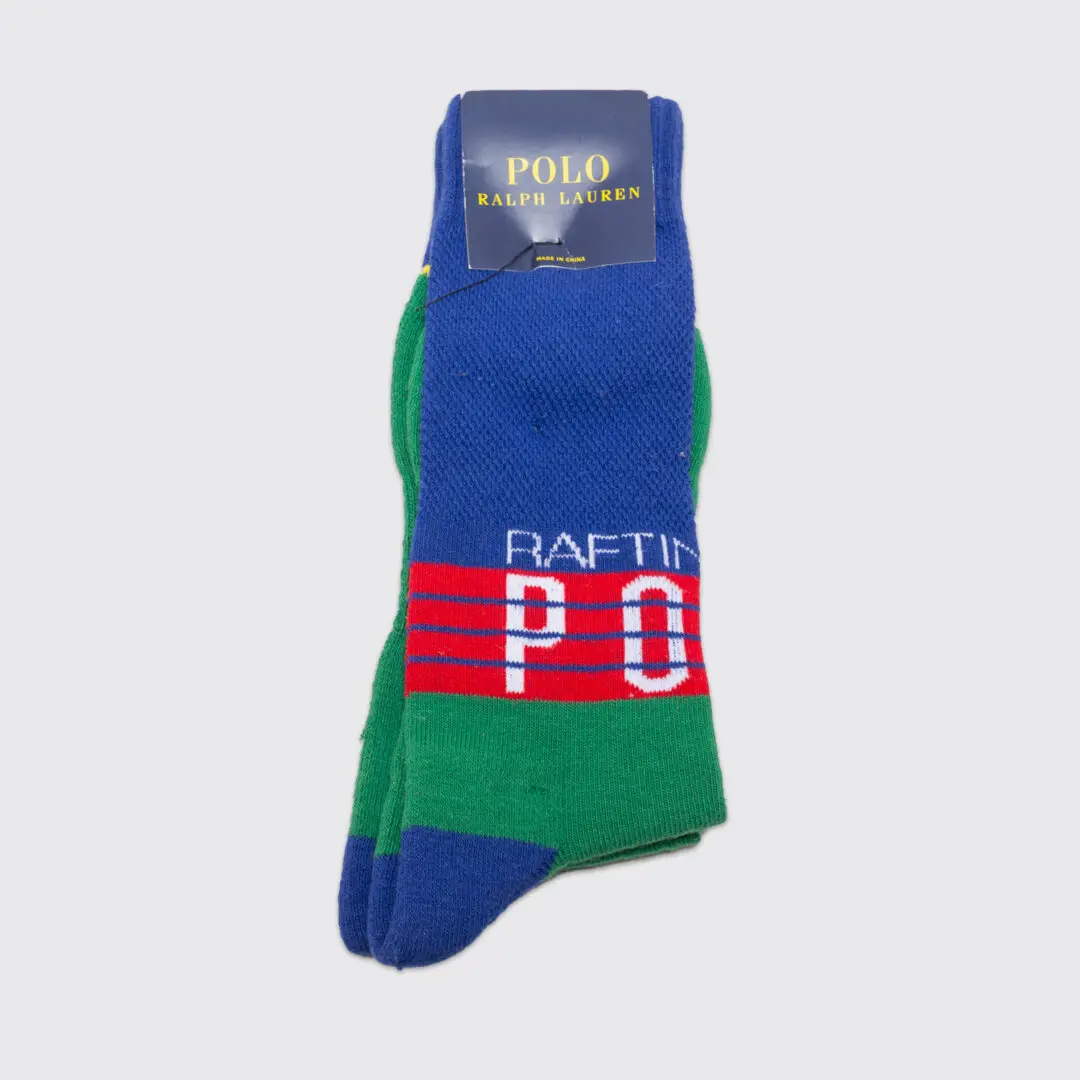 Polo Ralph Lauren Socks Size 10-13 Men Rafting Club Multicolor