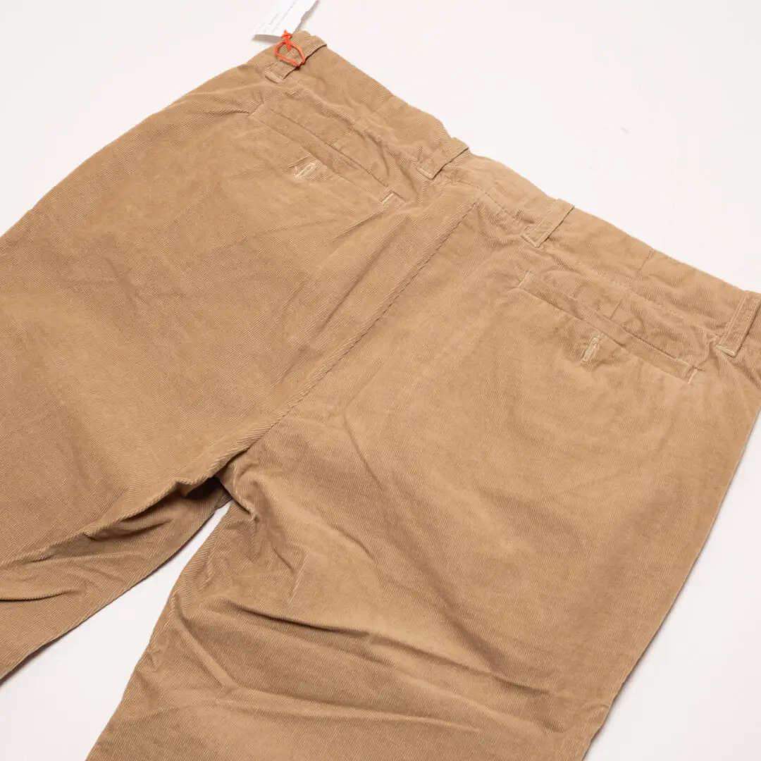 Mr. Turk Pants W34 L30 Men Beige Pinwale Corduroy Made in U.S.A.