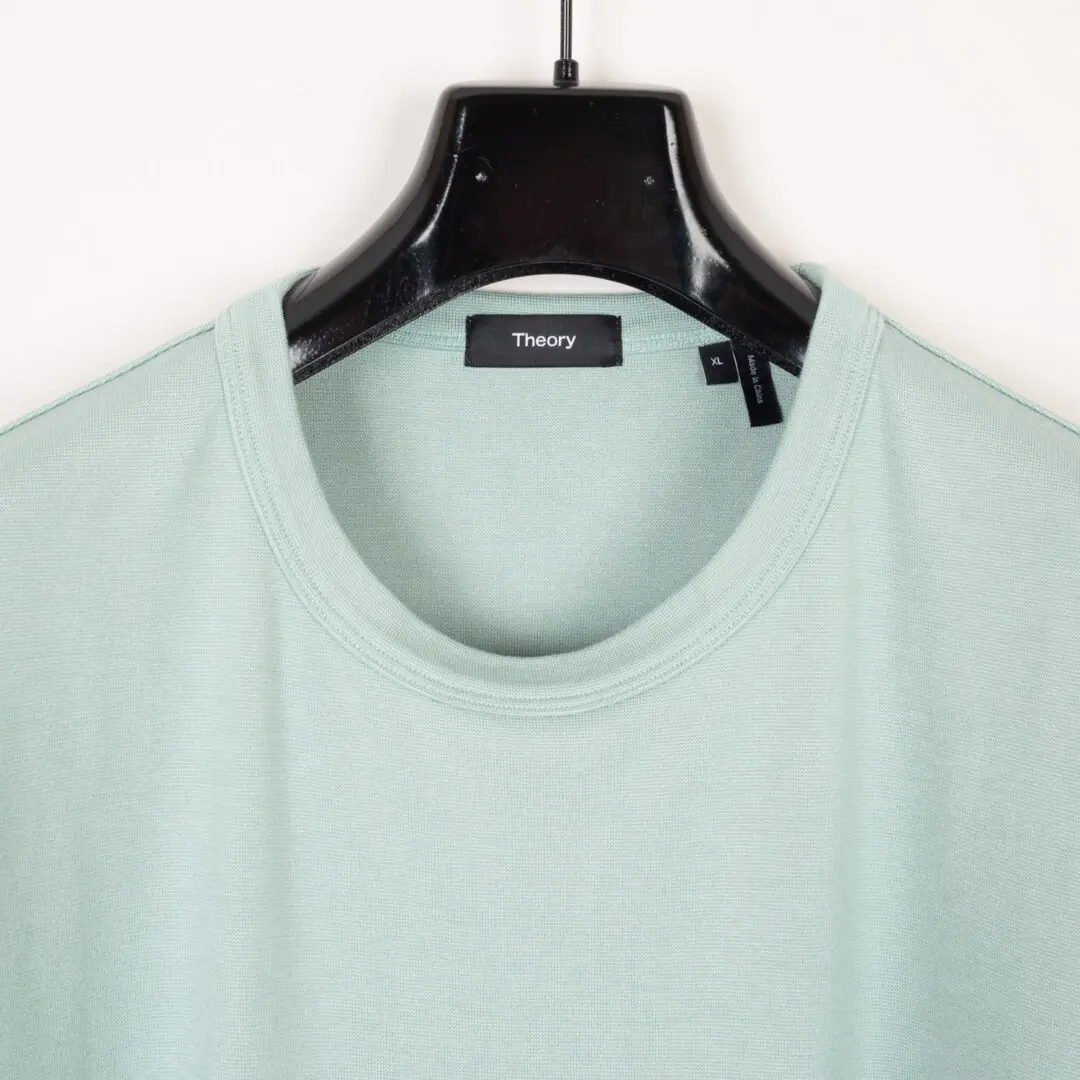 Theory Size XL Men Essential Tee Anemone Modal Jersey Pastel Green