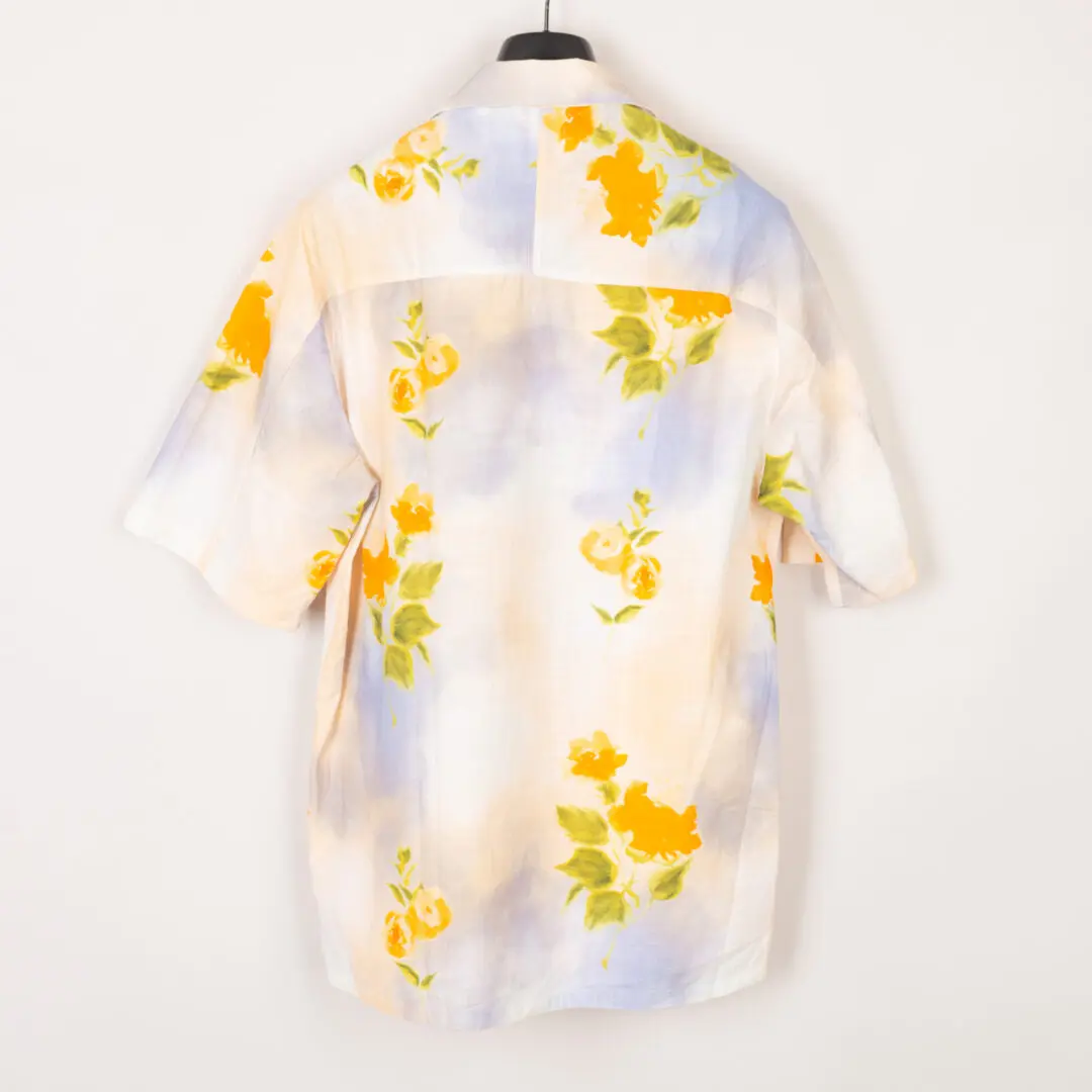 NN07 Size L Ole Floral Vacation Resort Shirt Multi Color Print