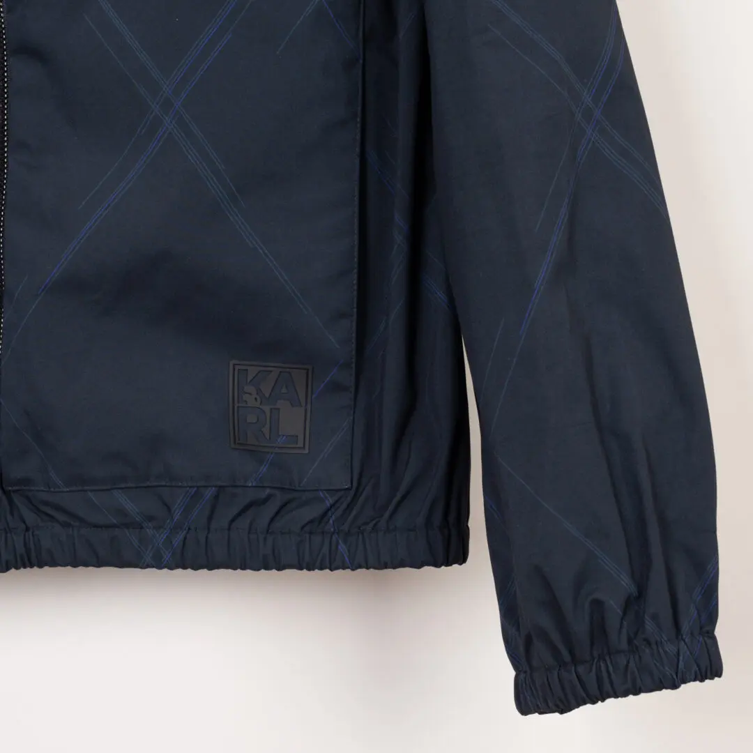 Karl Lagerfeld Paris Jacket Size L/G Men Navy Blue Windbreaker